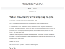 Tablet Screenshot of mayankkumar.com